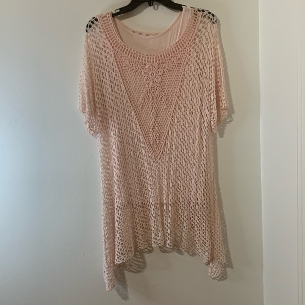 No Brand Pink Over Lay With Tank Underneath From Spain Used